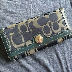 Coach vintage blue jean wallet